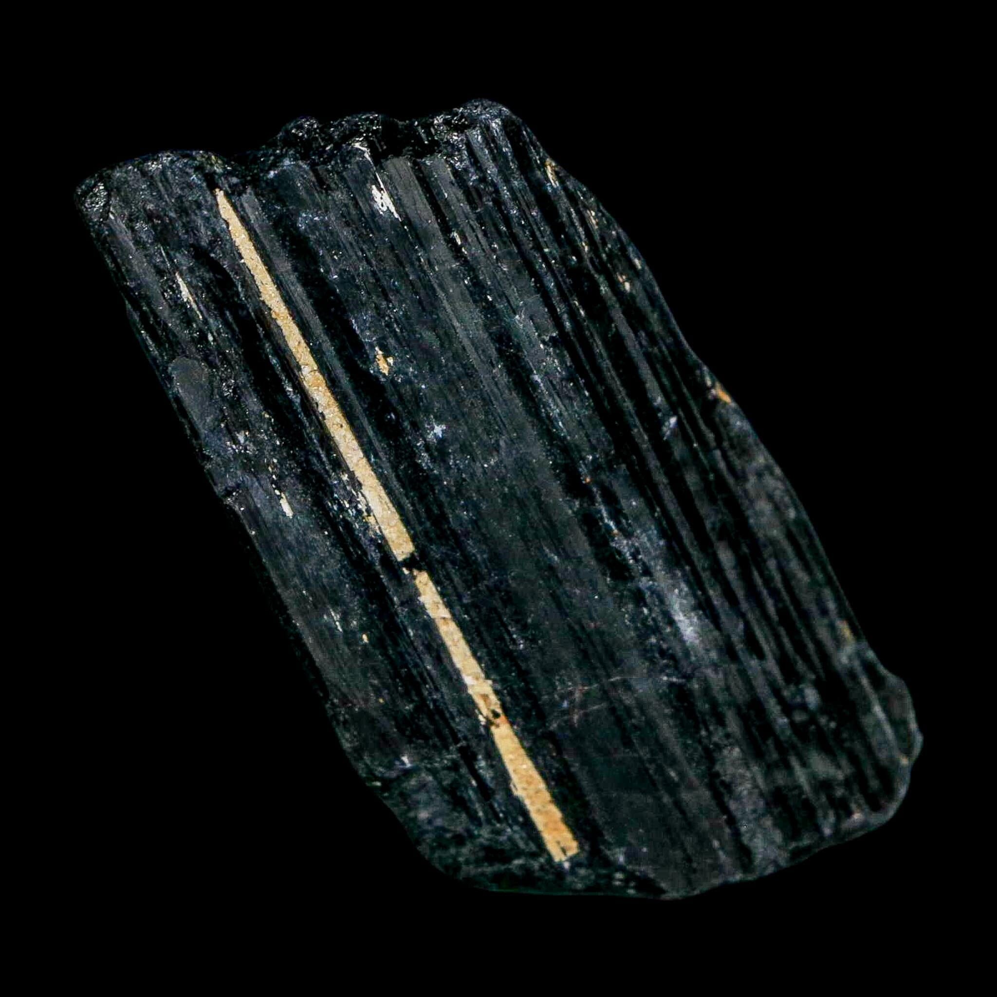 2.5" Natural Rough Black Tourmaline Mineral Crystal Specimen Schorl Brazil - Fossil Age Minerals