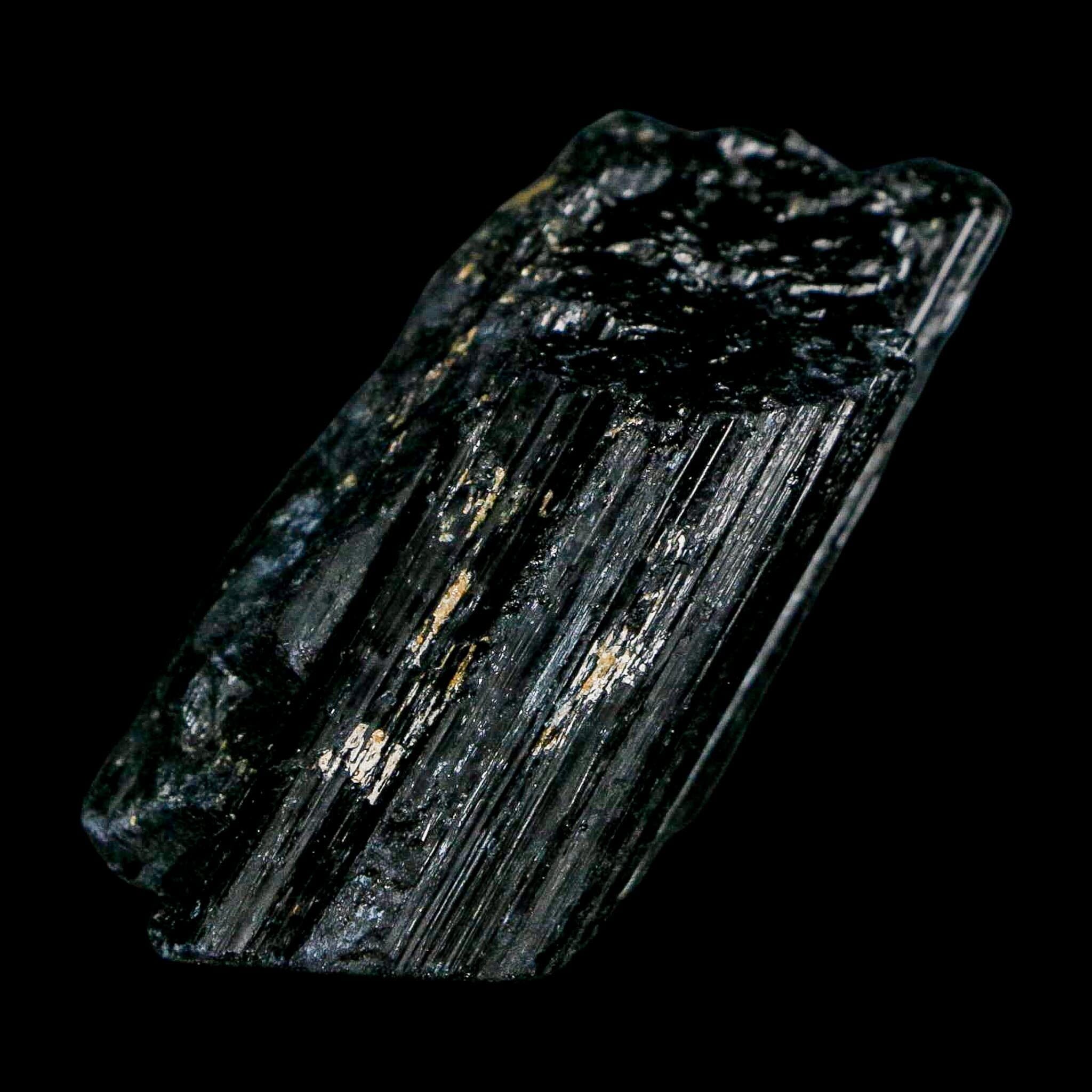 2.5" Natural Rough Black Tourmaline Mineral Crystal Specimen Schorl Brazil - Fossil Age Minerals