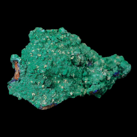 3.2" Azurite Crystals & Malachite On Matrix Mineral Specimen Tiznit Morocco