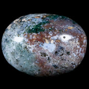 2.4" Natural Polished Ocean Jasper Crystal Palm Stone Location Madagascar Healing