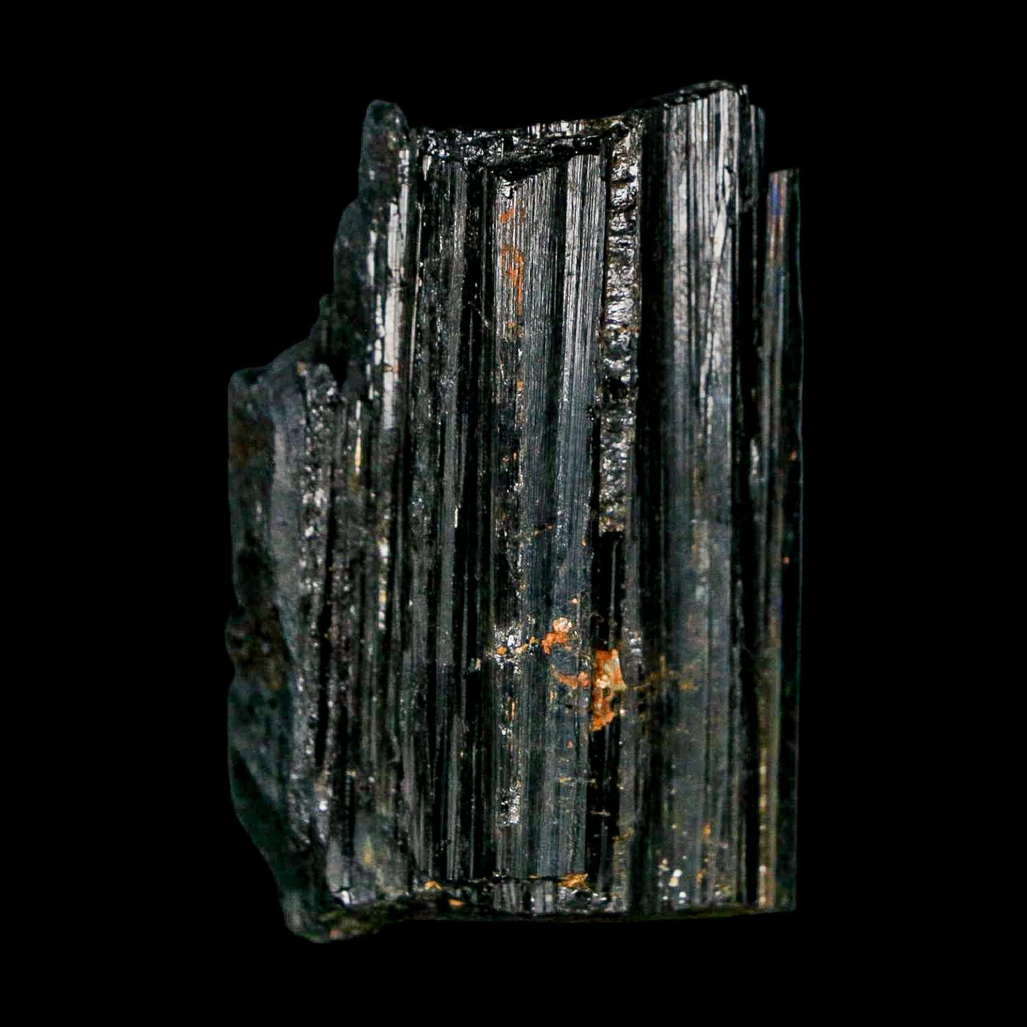 1.9" Natural Rough Black Tourmaline Mineral Crystal Specimen Schorl Brazil - Fossil Age Minerals