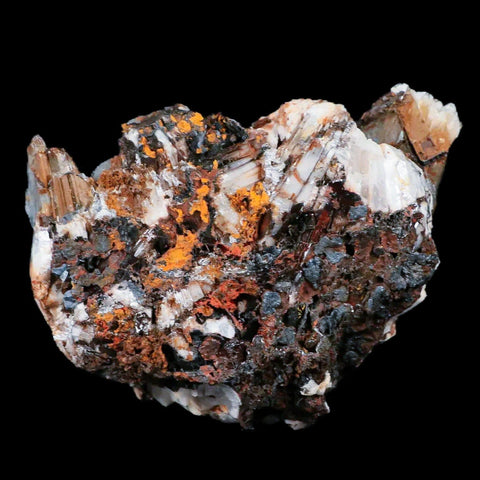 3" Ice Blue Barite Blades Crystal Mineral Specimen Mabladen Morocco - Fossil Age Minerals