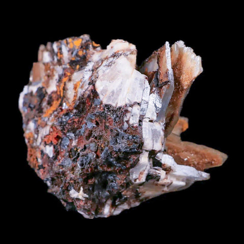 3" Ice Blue Barite Blades Crystal Mineral Specimen Mabladen Morocco - Fossil Age Minerals