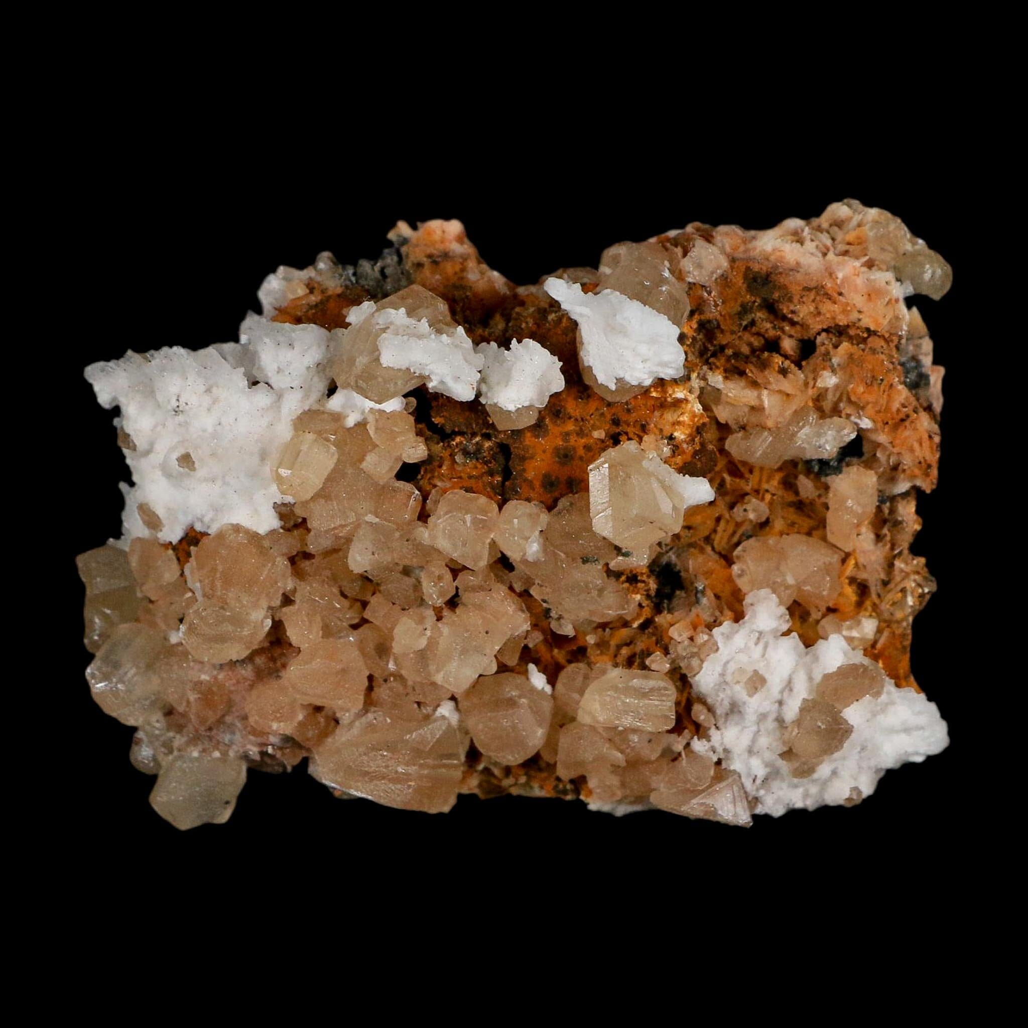 2.5" Sparkly Orange Barite Blades, Cerussite Crystals, Galena Crystal Mineral Morocco - Fossil Age Minerals