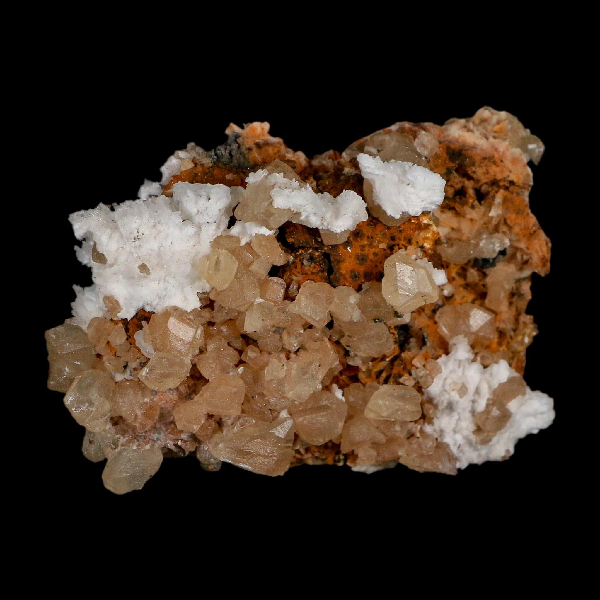 2.5" Sparkly Orange Barite Blades, Cerussite Crystals, Galena Crystal Mineral Morocco - Fossil Age Minerals