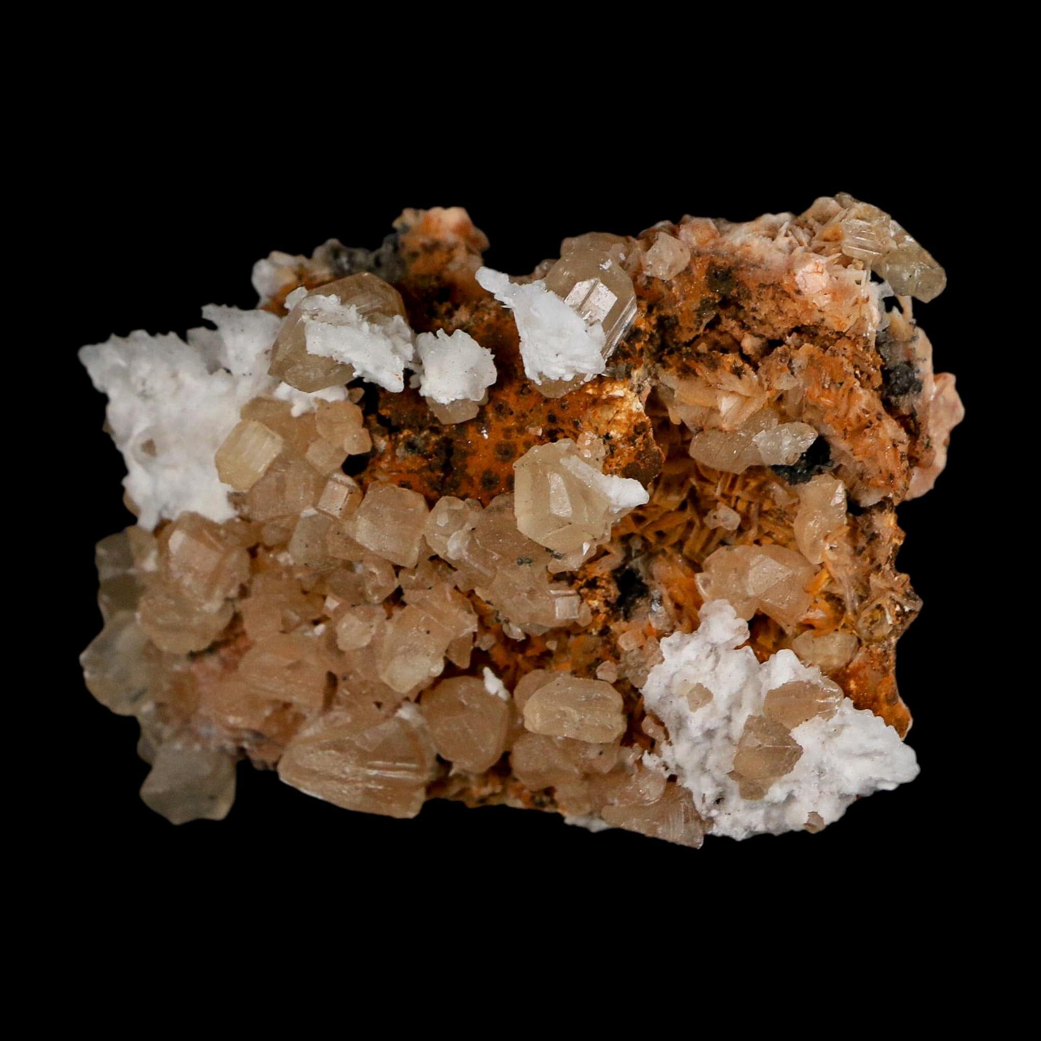 2.5" Sparkly Orange Barite Blades, Cerussite Crystals, Galena Crystal Mineral Morocco - Fossil Age Minerals