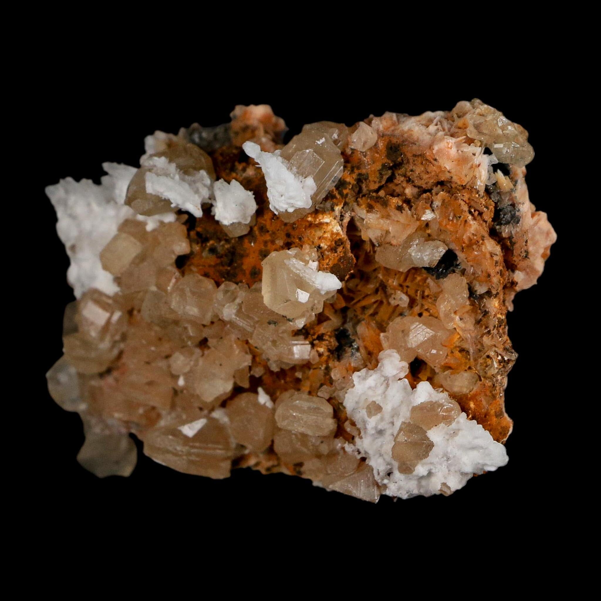 2.5" Sparkly Orange Barite Blades, Cerussite Crystals, Galena Crystal Mineral Morocco - Fossil Age Minerals