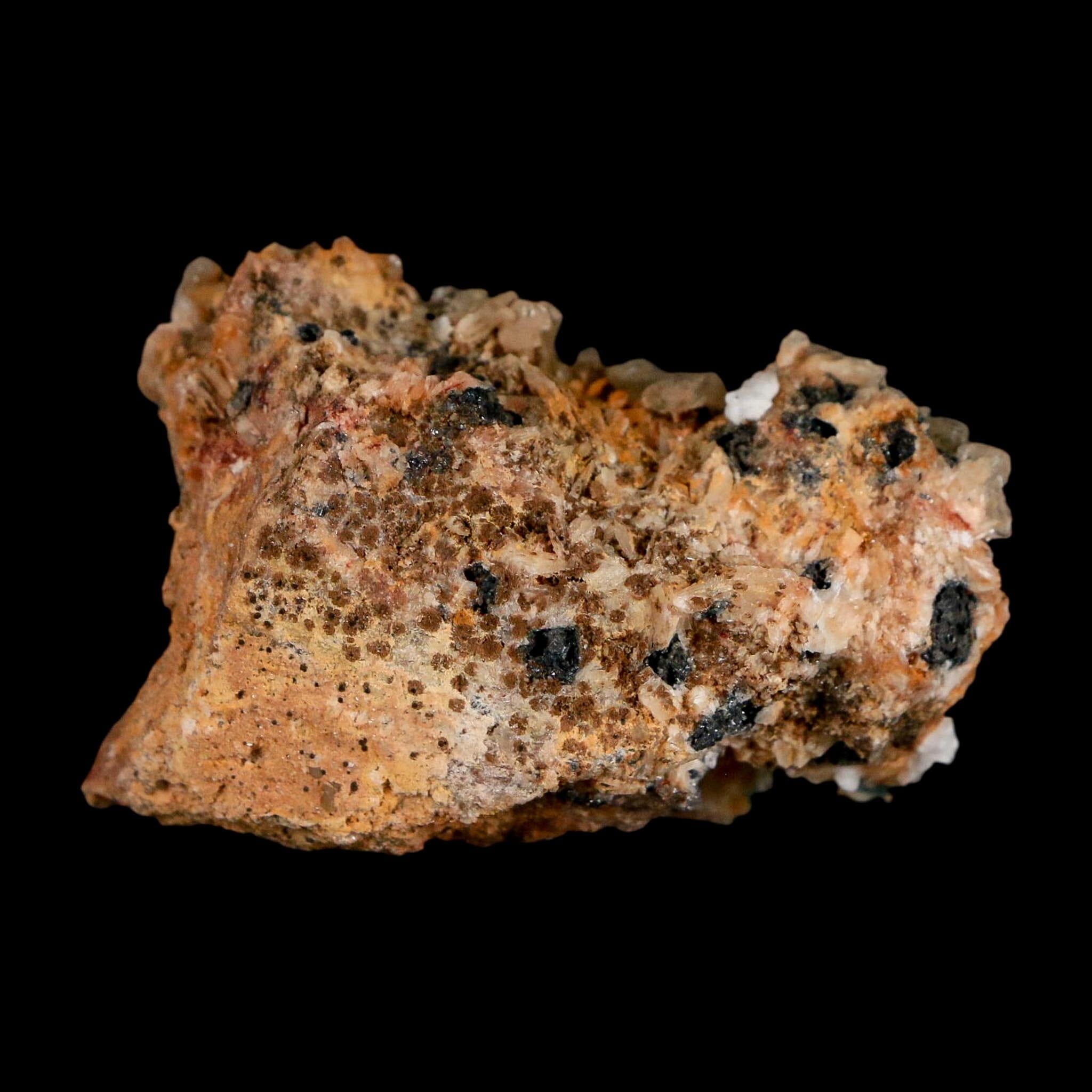 2.2" Sparkly Orange Barite Blades, Cerussite Crystals, Galena Crystal Mineral Morocco - Fossil Age Minerals