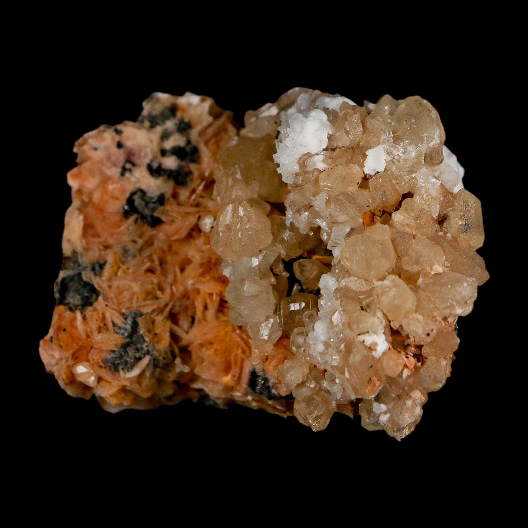 2.2" Sparkly Orange Barite Blades, Cerussite Crystals, Galena Crystal Mineral Morocco - Fossil Age Minerals