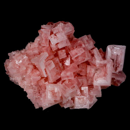 4.3" Quality Pink Halite Salt Crystals Cluster Mineral Trona, CA Searles Lake