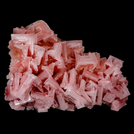 5.5" Quality Deep Pink Halite Salt Crystals Cluster Mineral Trona, CA Searles Lake