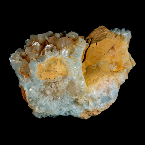 4.9" Ice Blue Tabular Barite Blades Crystal Mineral Specimen Meknes-Tafilalet Morocco - Fossil Age Minerals