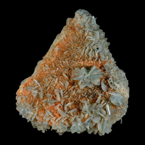 5.3" Ice Blue Tabular Barite Blades Crystal Mineral Specimen Meknes-Tafilalet Morocco - Fossil Age Minerals