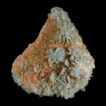 5.3" Ice Blue Tabular Barite Blades Crystal Mineral Specimen Meknes-Tafilalet Morocco