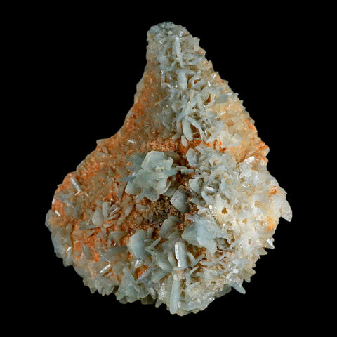 5.3" Ice Blue Tabular Barite Blades Crystal Mineral Specimen Meknes-Tafilalet Morocco - Fossil Age Minerals