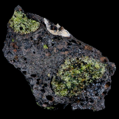 XL 4.3" Emerald Peridot Crystals, Chrome Diopside And Spinel On Volcanic Rock Gila, AZ - Fossil Age Minerals
