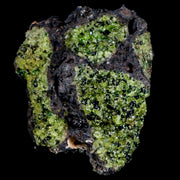 3.3" Emerald Peridot Crystals, Chrome Diopside And Spinel On Volcanic Rock Gila, AZ