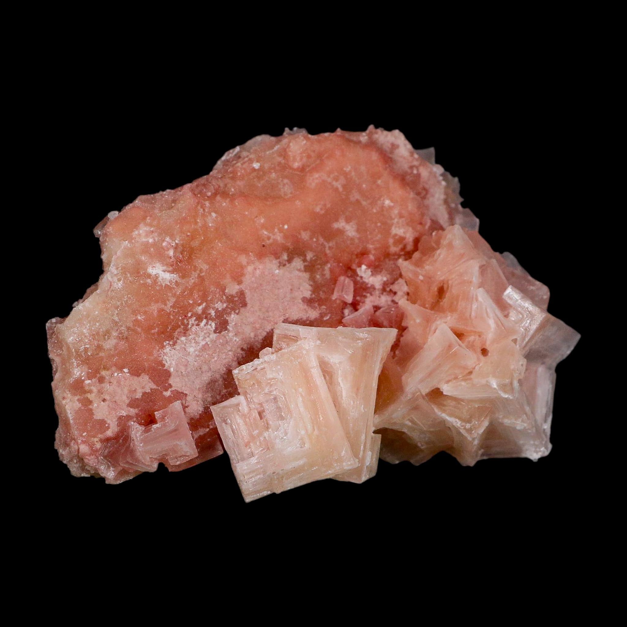 3.8" Quality Deep Pink Halite Salt Crystals Cluster Mineral Trona, CA Searles Lake