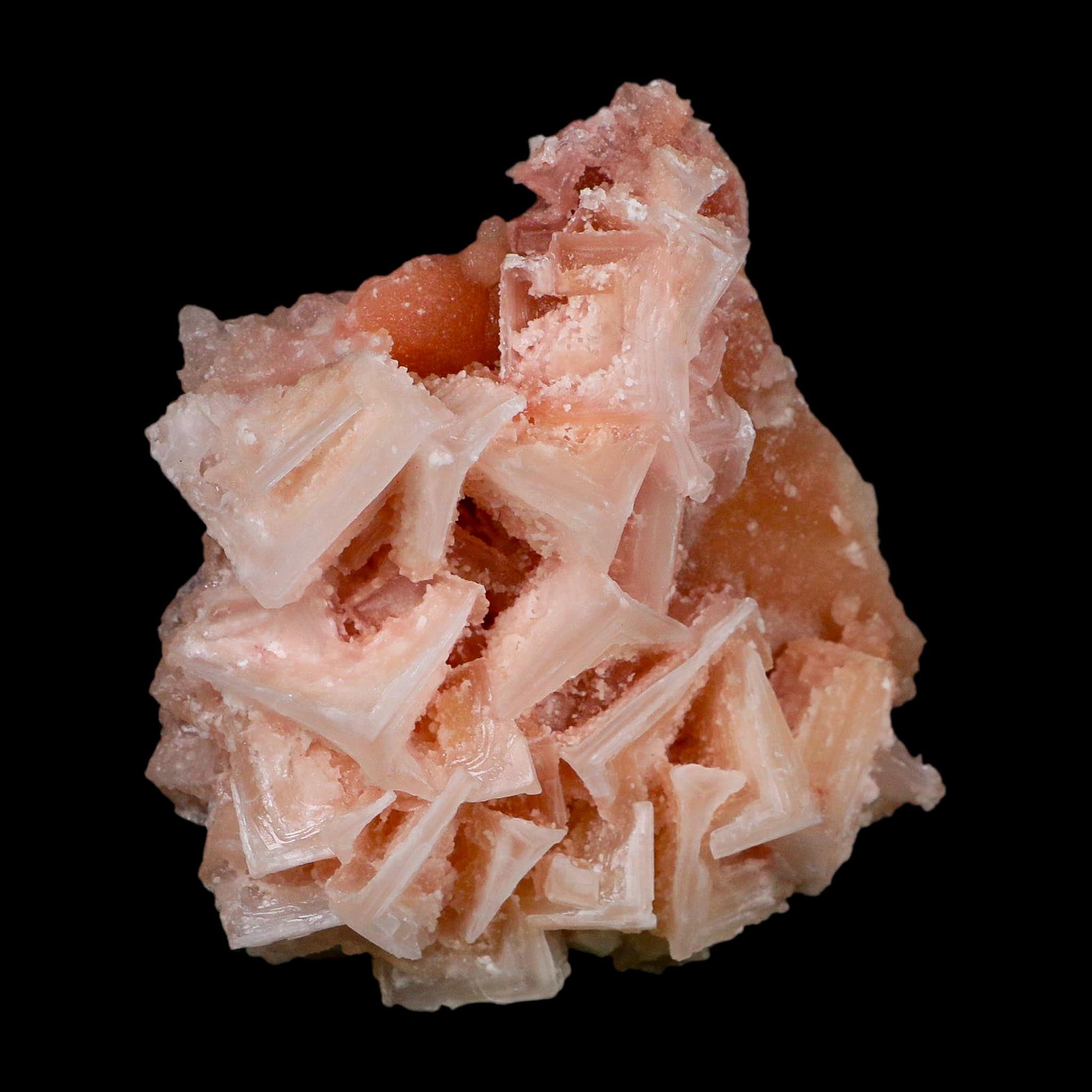 3.4" Quality Deep Pink Halite Salt Crystals Cluster Mineral Trona, CA Searles Lake