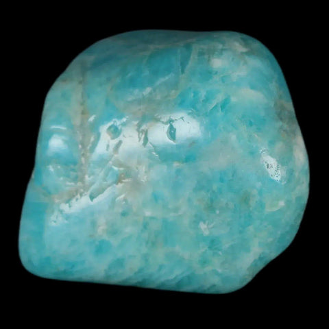 1.4" Polished Natural Amazonite Palm Stone Mineral Specimen Madagascar - Fossil Age Minerals
