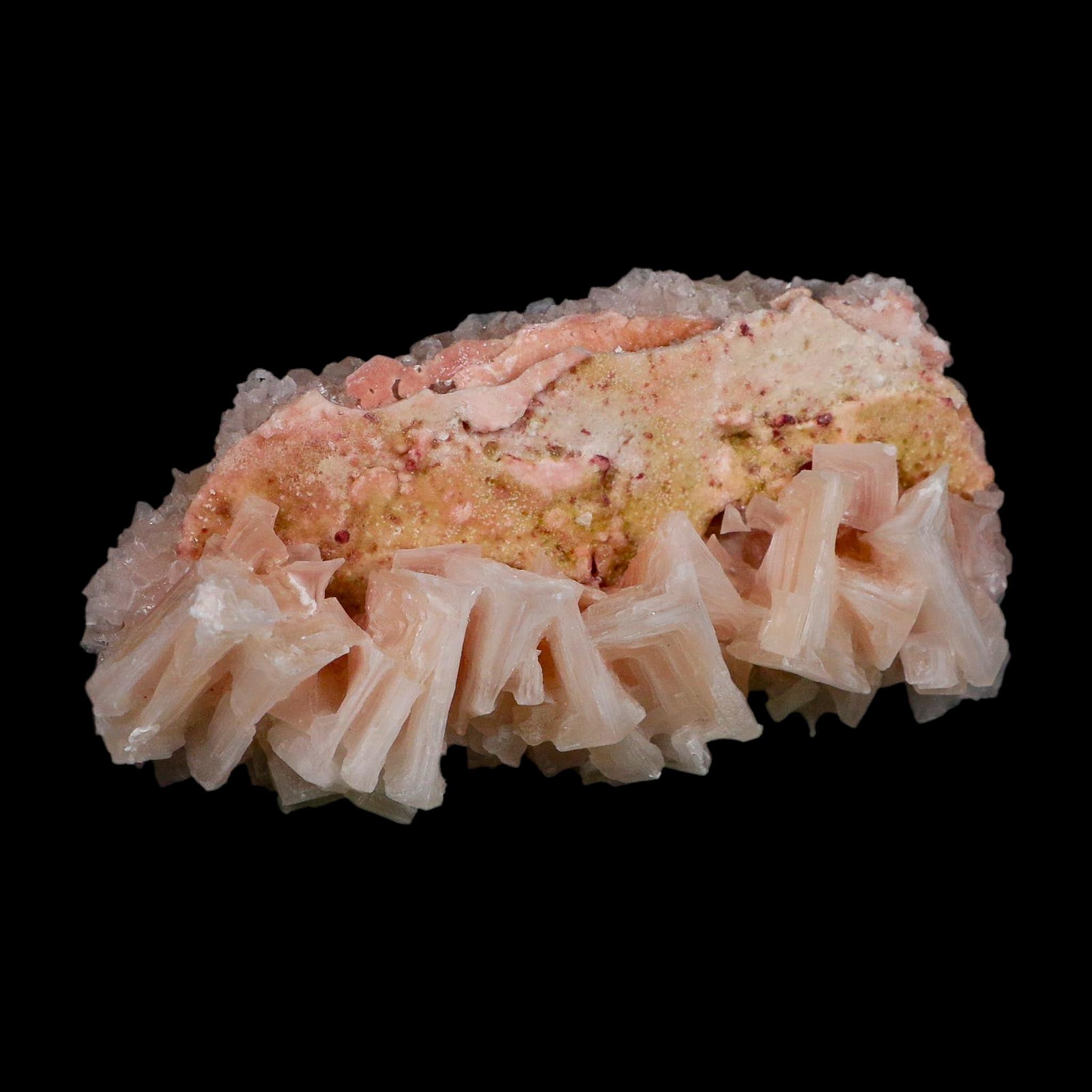 5" Quality Deep Pink Halite Salt Crystals Cluster Mineral Trona, CA Searles Lake