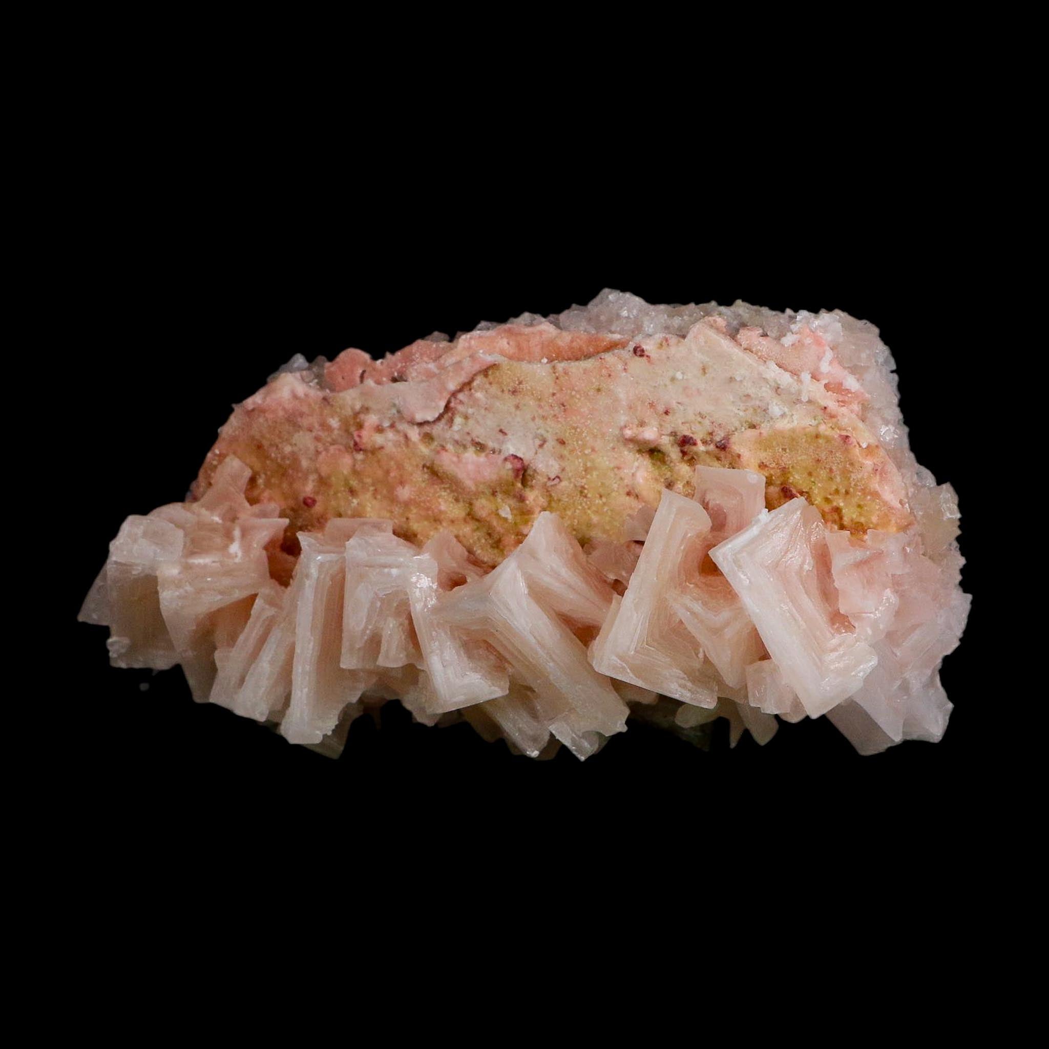 5" Quality Deep Pink Halite Salt Crystals Cluster Mineral Trona, CA Searles Lake