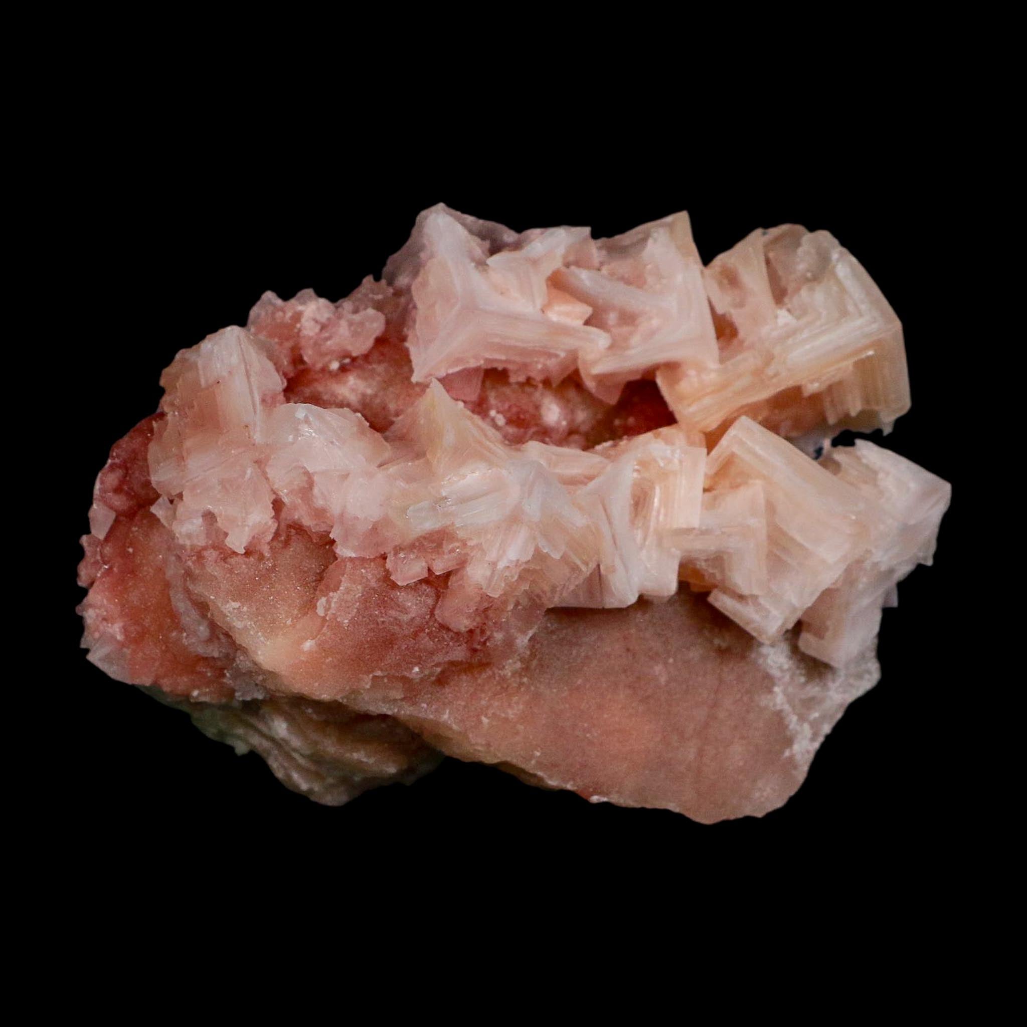 4.3" Quality Deep Pink Halite Salt Crystals Cluster Mineral Trona, CA Searles Lake