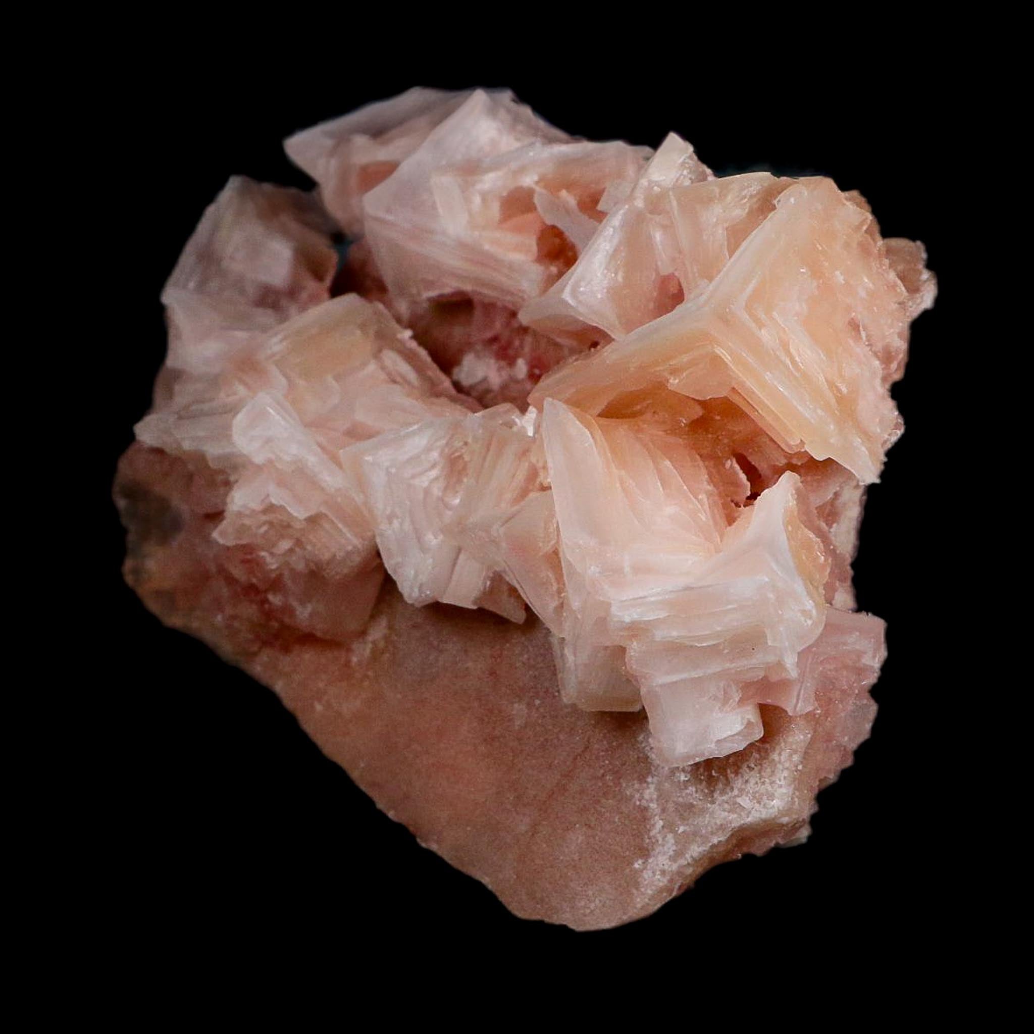 4.3" Quality Deep Pink Halite Salt Crystals Cluster Mineral Trona, CA Searles Lake