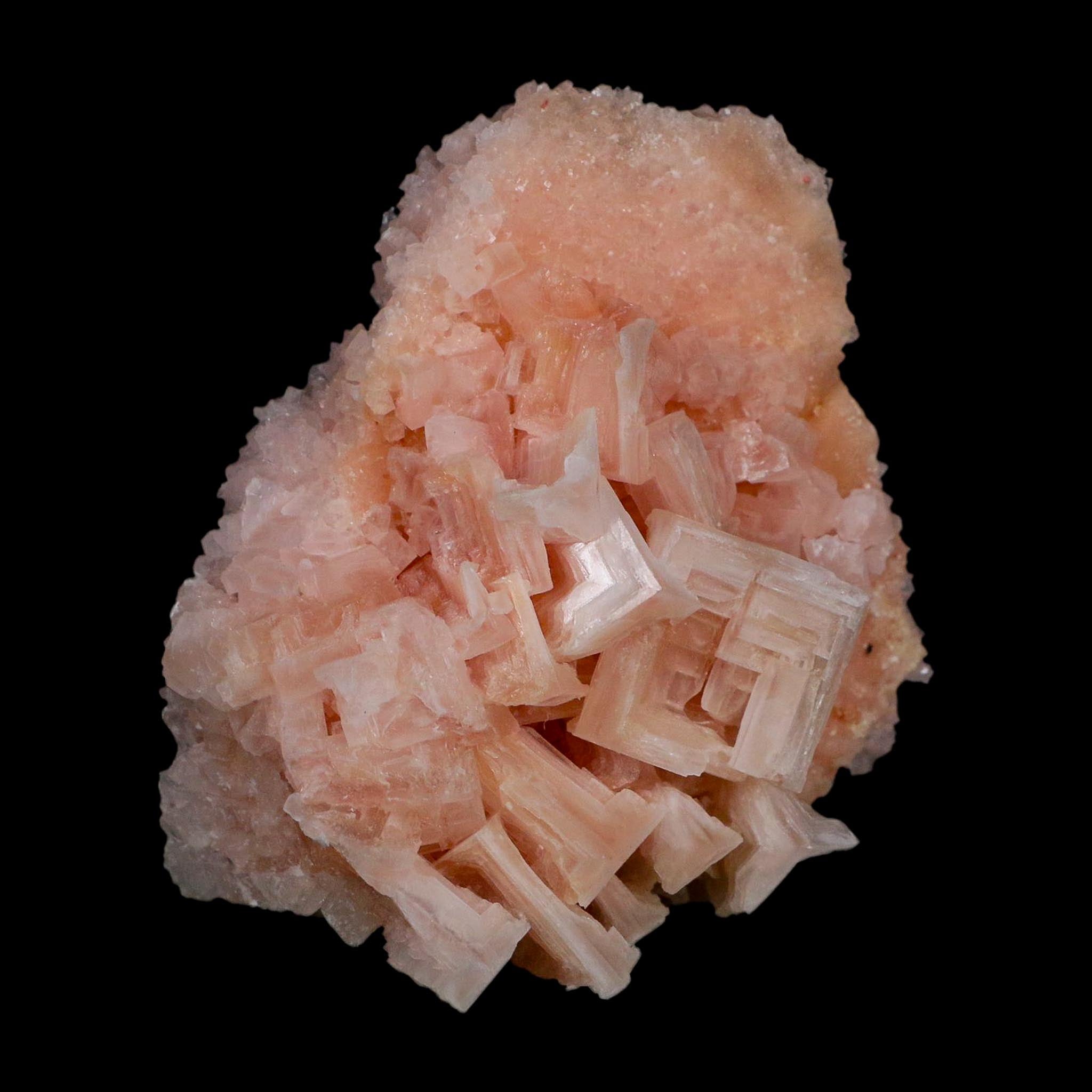 3.6" Quality Deep Pink Halite Salt Crystals Cluster Mineral Trona, CA Searles Lake