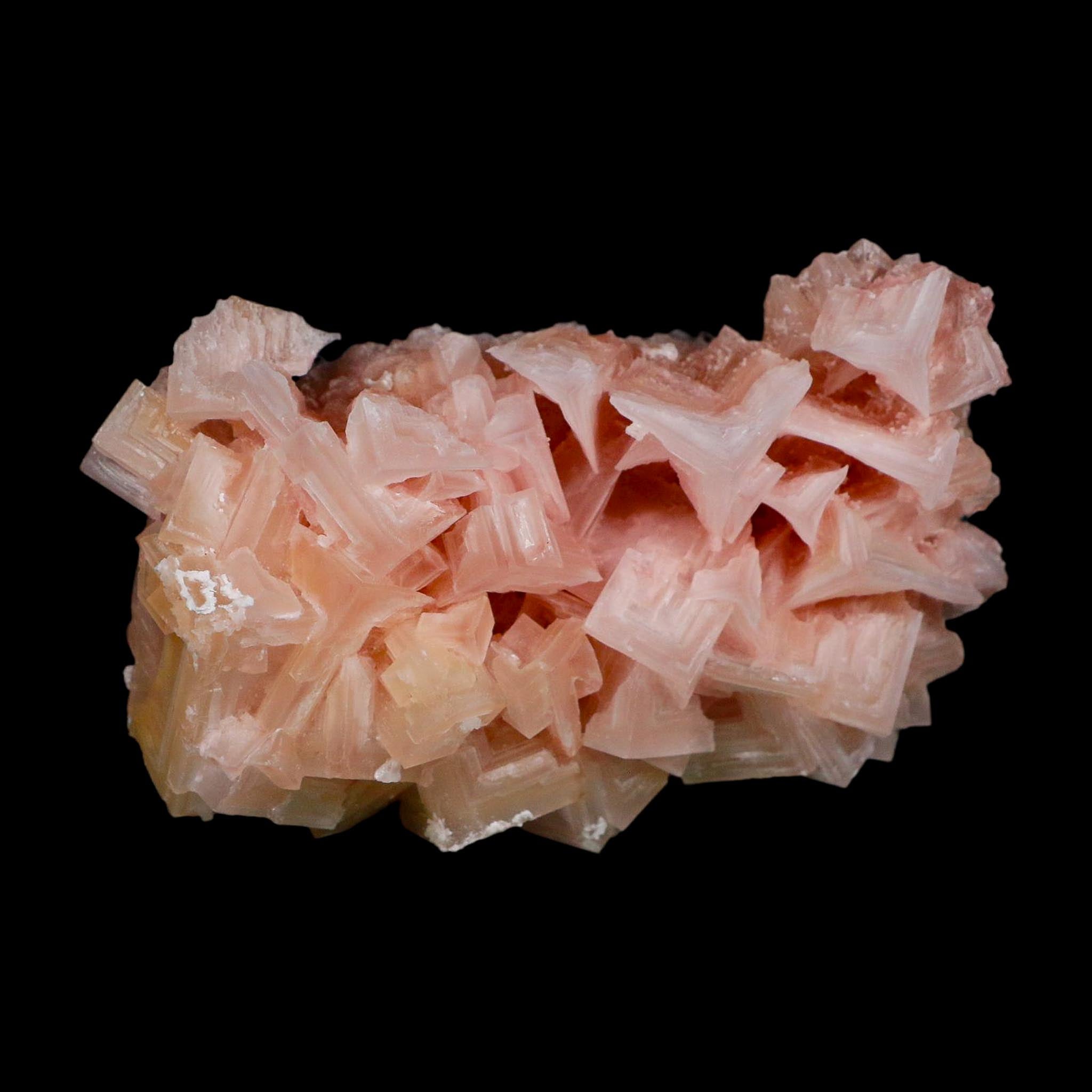 4.1" Quality Deep Pink Halite Salt Crystals Cluster Mineral Trona, CA Searles Lake