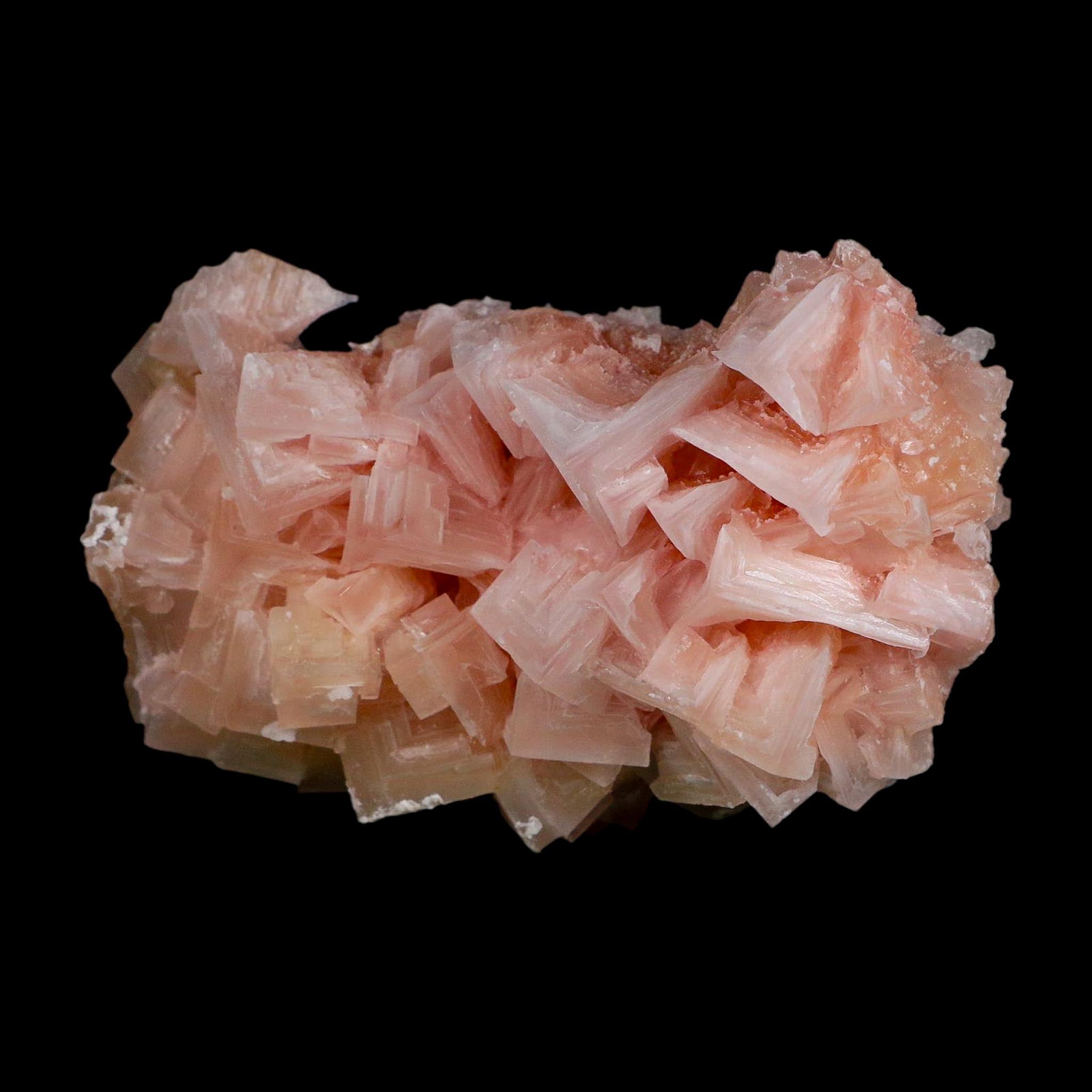 4.1" Quality Deep Pink Halite Salt Crystals Cluster Mineral Trona, CA Searles Lake