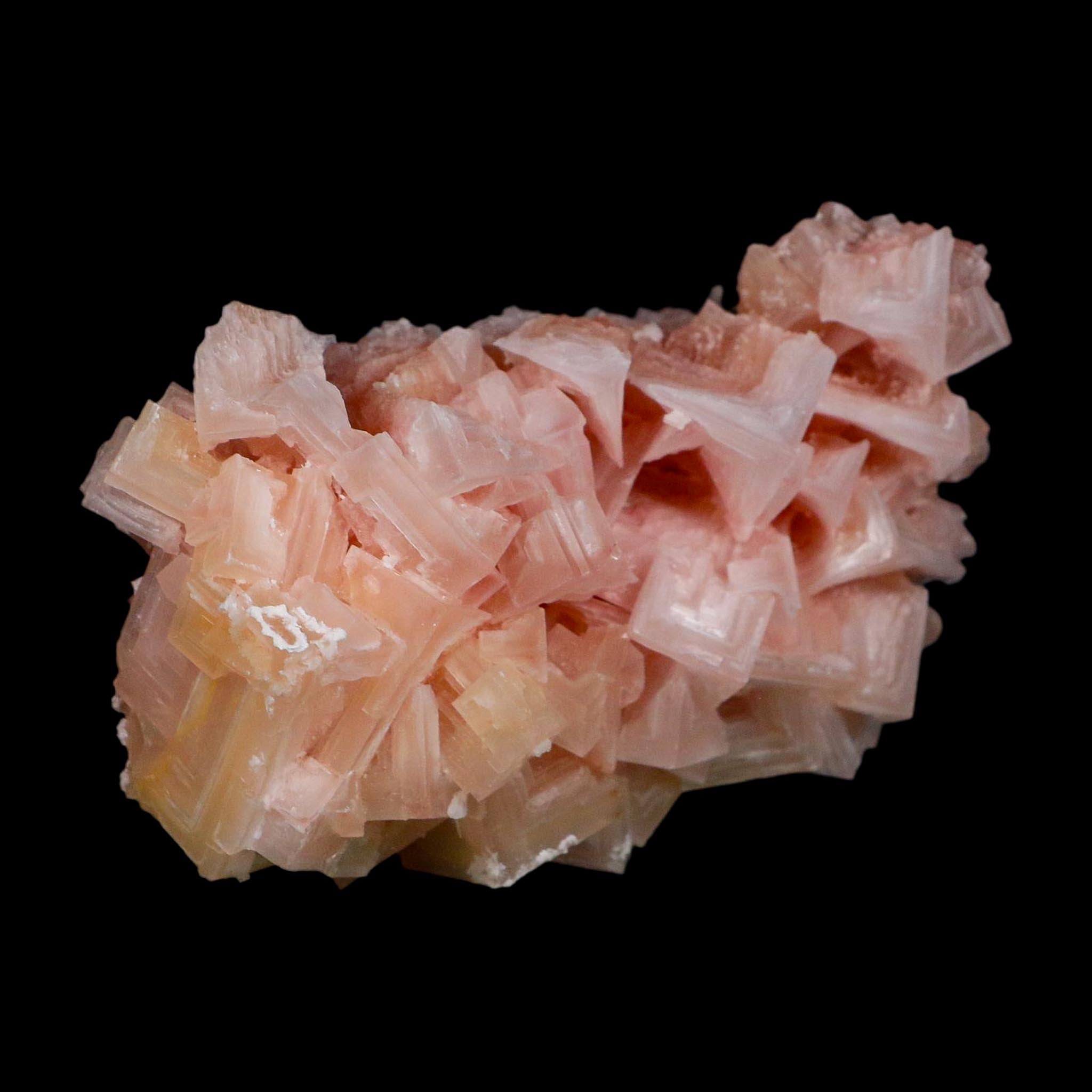 4.1" Quality Deep Pink Halite Salt Crystals Cluster Mineral Trona, CA Searles Lake