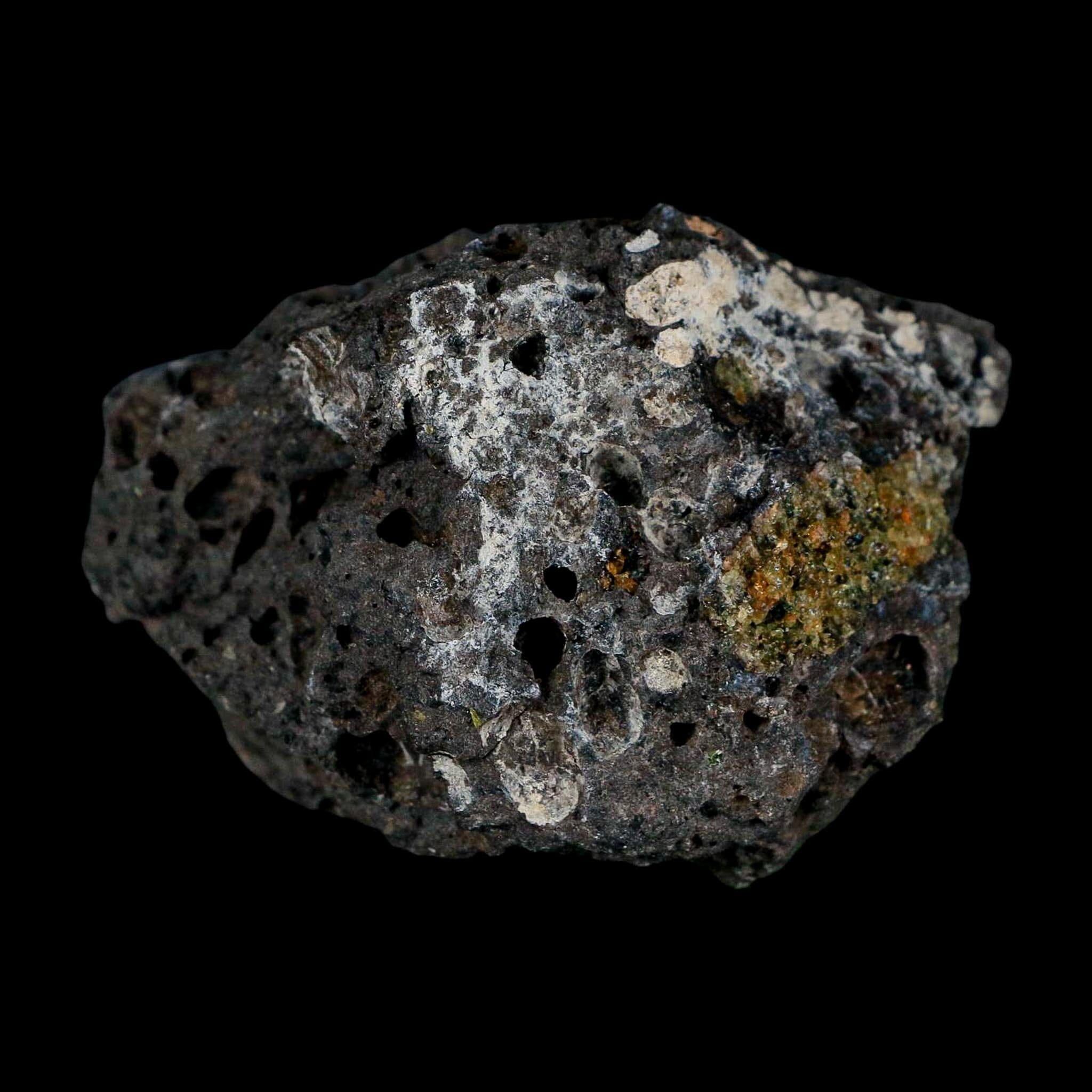 2.9" Emerald Peridot Crystals, Chrome Diopside And Spinel On Volcanic Rock Gila, AZ - Fossil Age Minerals
