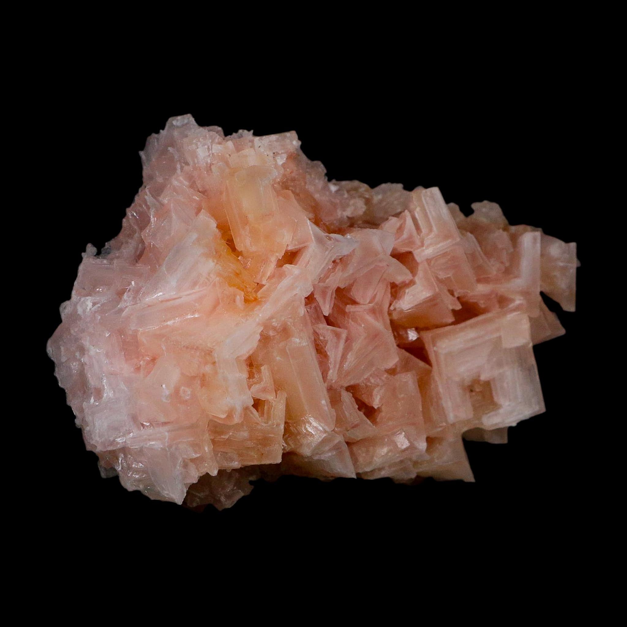 4.3" Quality Deep Pink Halite Salt Crystals Cluster Mineral Trona, CA Searles Lake