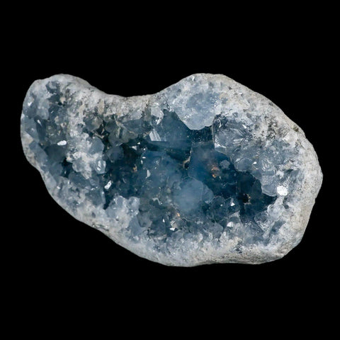 XL 8" Sky Blue Rough Celestite Crystal Druzy Cluster Geode 4 LB 7.8 OZ Celestine - Fossil Age Minerals