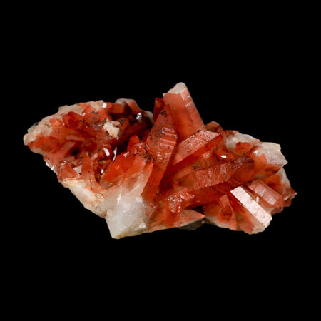 5.5" Natural Red Ferruginous Quartz Crystal Cluster Mineral Specimen Meknes Morocco