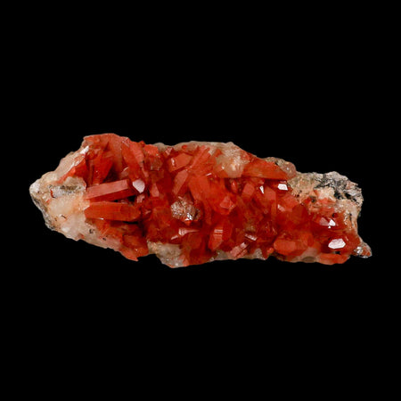 6.2" Natural Red Ferruginous Quartz Crystal Cluster Mineral Specimen Meknes Morocco