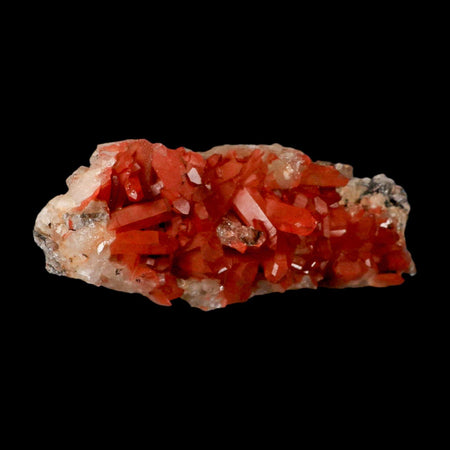 6.2" Natural Red Ferruginous Quartz Crystal Cluster Mineral Specimen Meknes Morocco