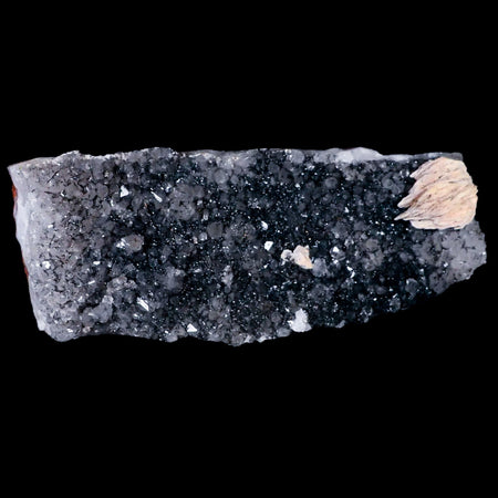 8" Crystal Quartz Cluster Geode Mineral Specimen And Barite Blades Morocco