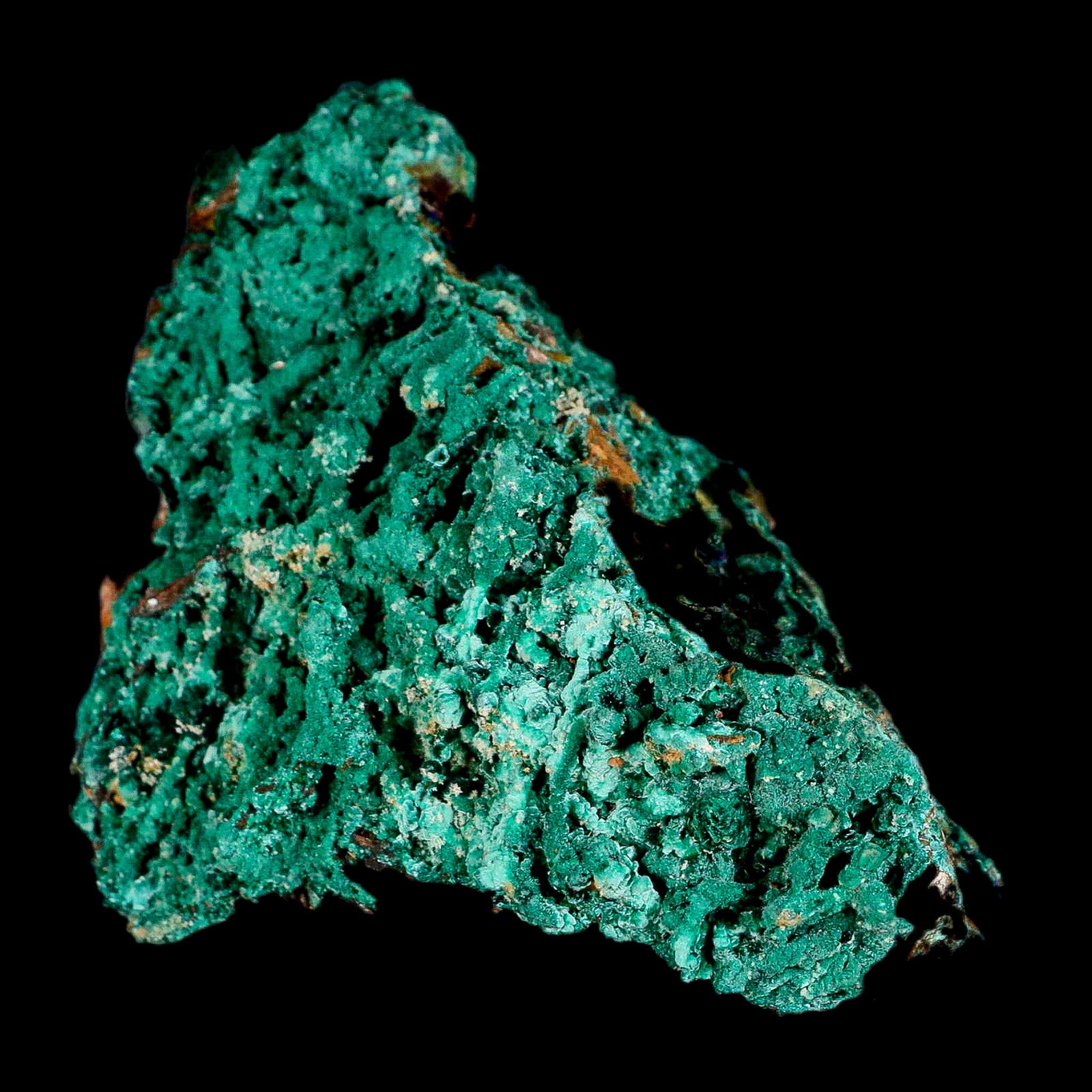 4" Dark Green Malachite Crystals On Barite Blades Mineral Specimen Tiznit Morocco - Fossil Age Minerals