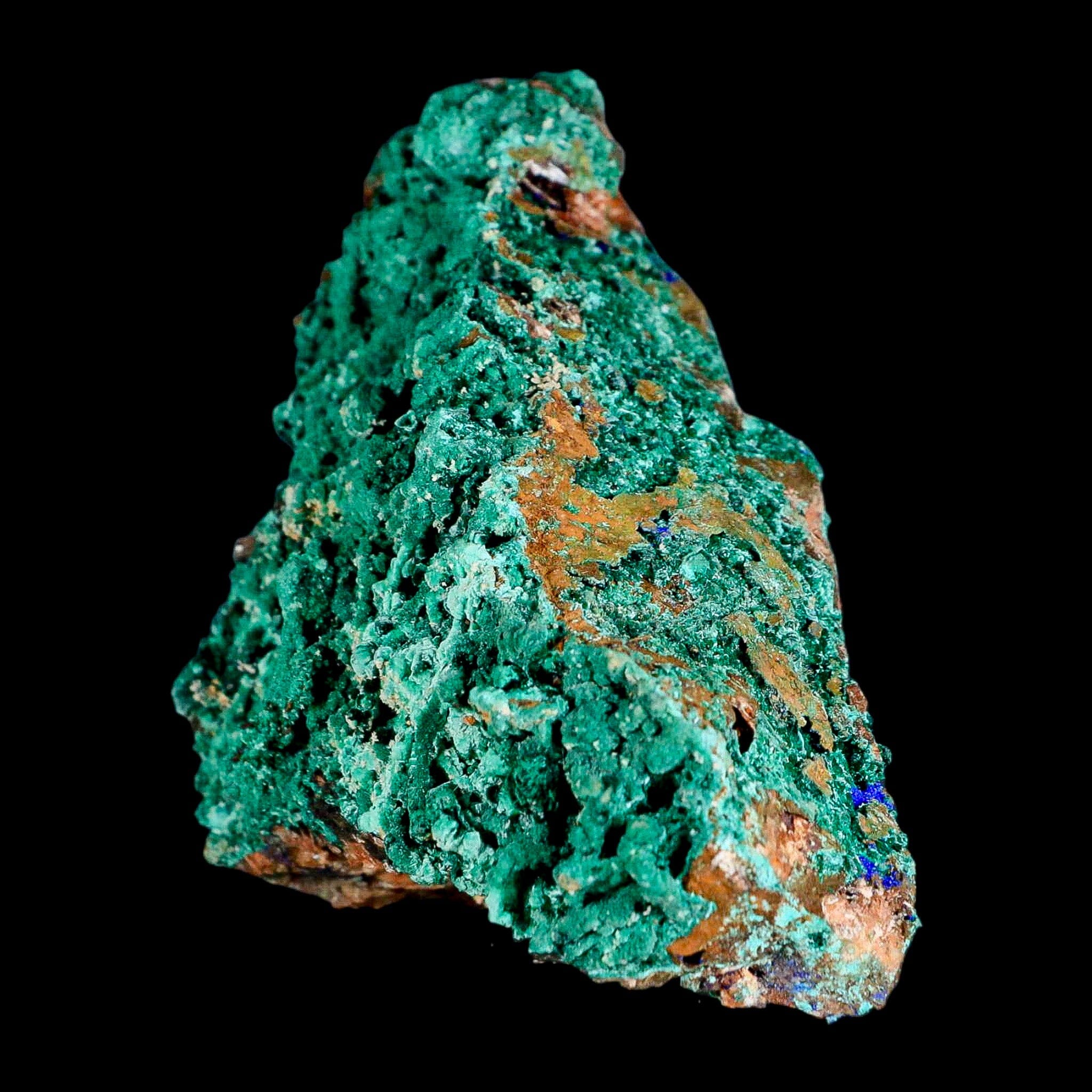 4" Dark Green Malachite Crystals On Barite Blades Mineral Specimen Tiznit Morocco - Fossil Age Minerals