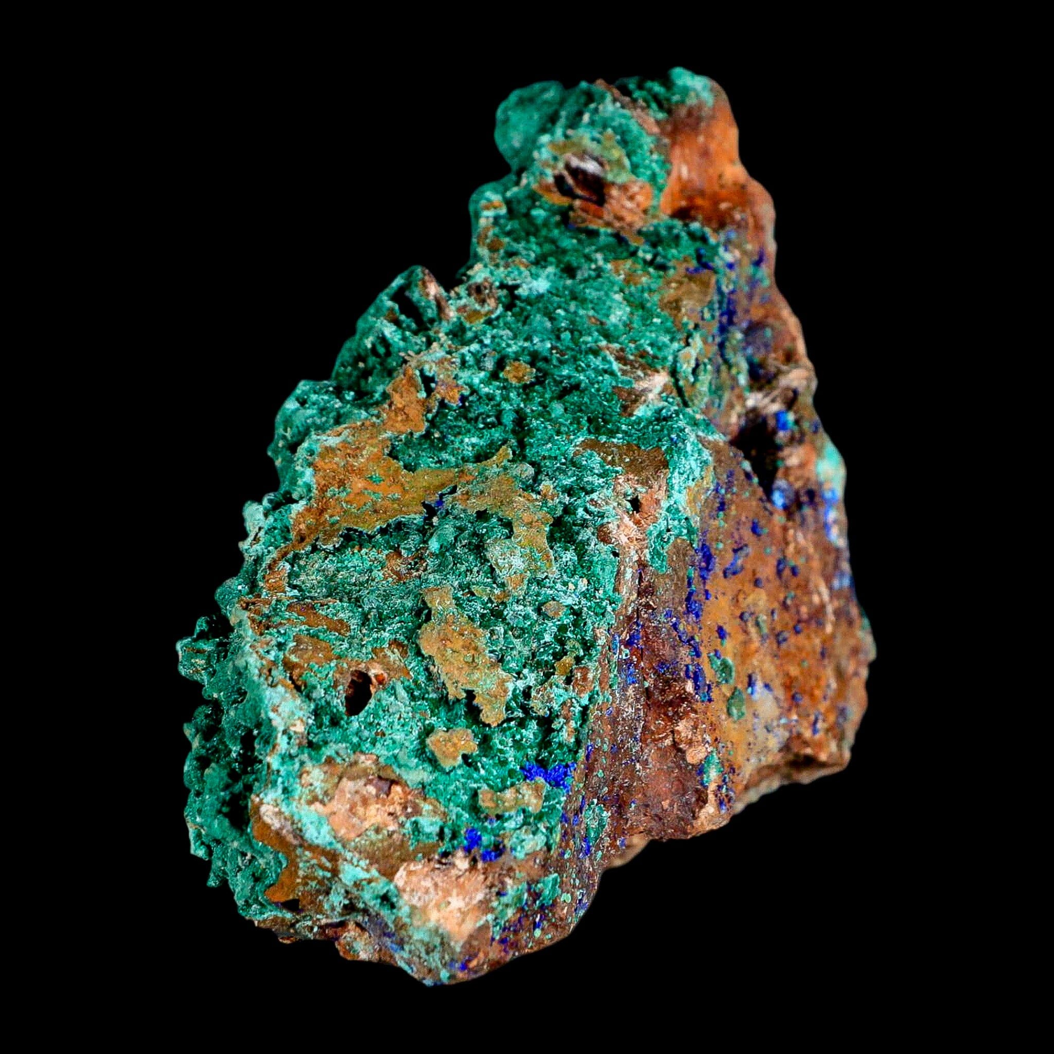 4" Dark Green Malachite Crystals On Barite Blades Mineral Specimen Tiznit Morocco - Fossil Age Minerals