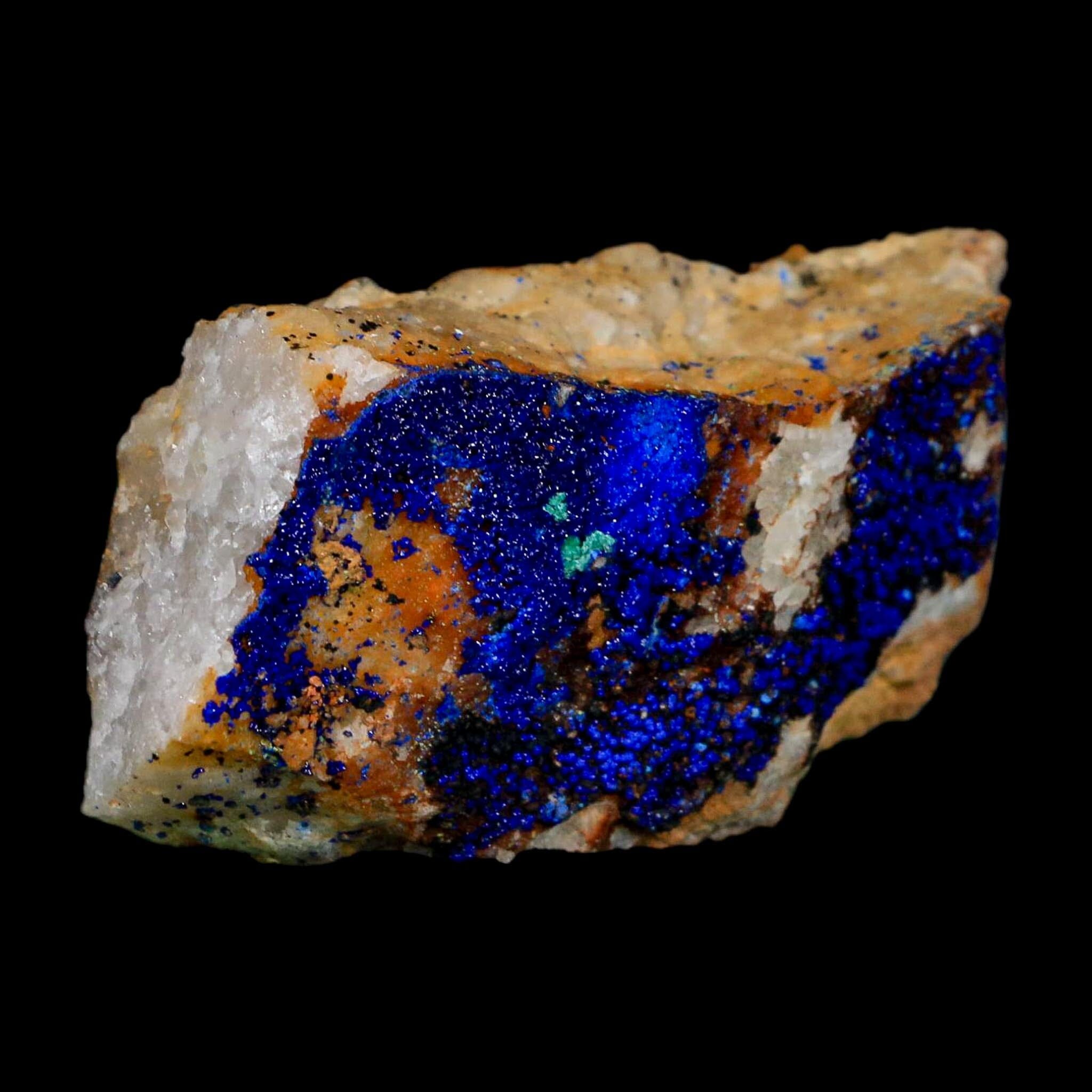 2.6" Azurite Crystals & Malachite On Matrix Colorful Mineral Specimen Morocco - Fossil Age Minerals