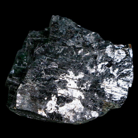 2.4" Rough Natural Silver Metallic Galena Crystal Mineral Mibladen Morocco