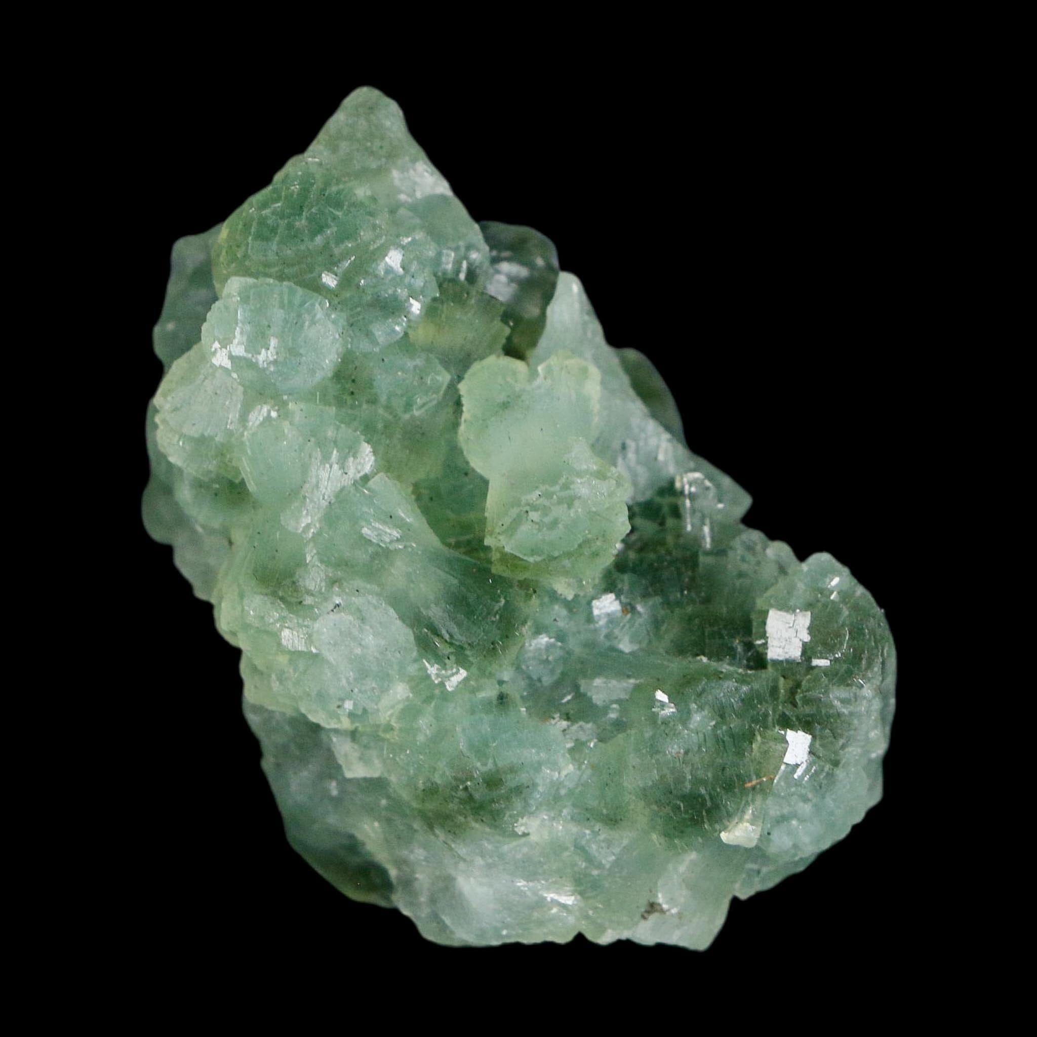1.9" Rough Green Prehnite Crystal Mineral Specimen Location Imilchil, Morocco