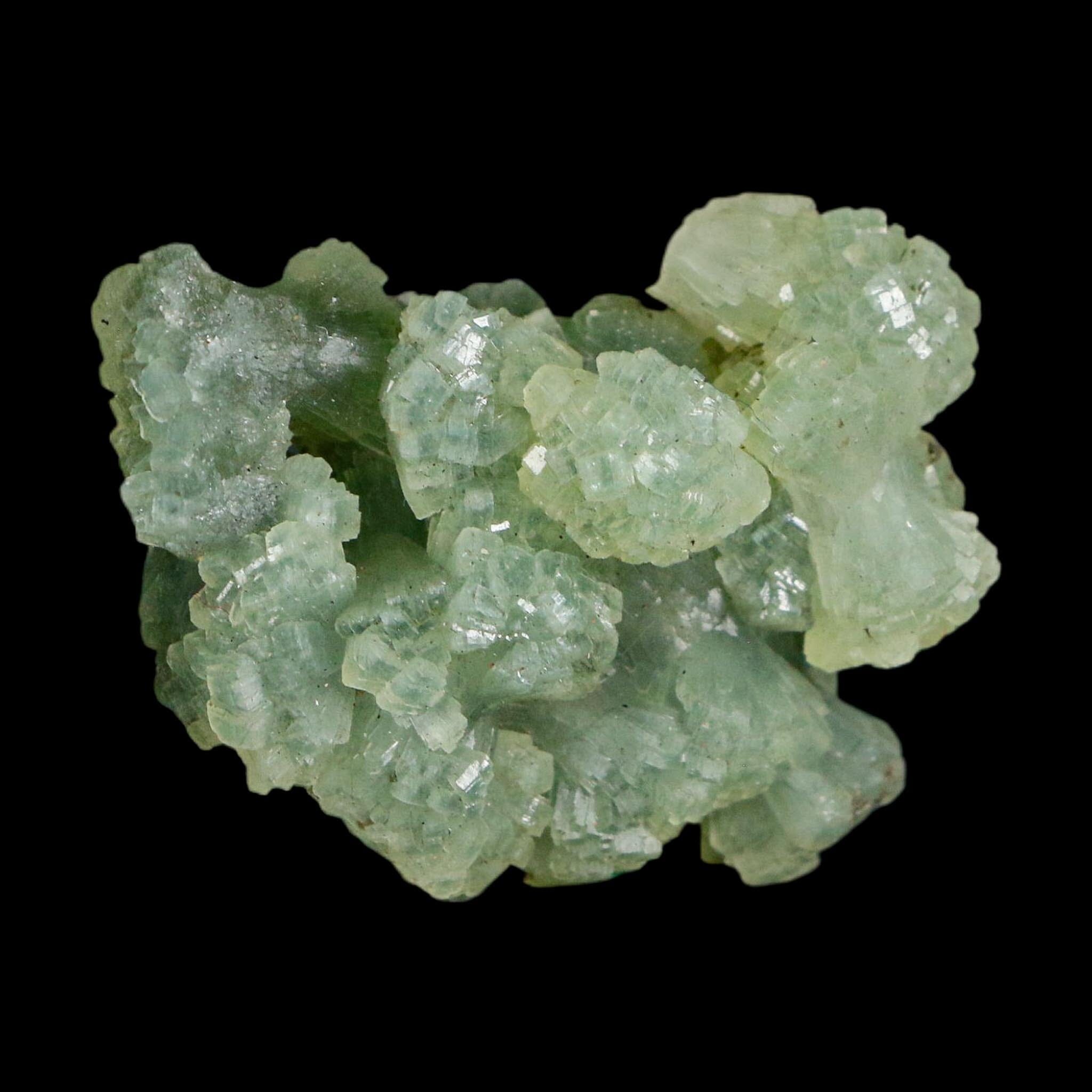 1.6" Rough Green Prehnite Crystal Mineral Specimen Location Imilchil, Morocco