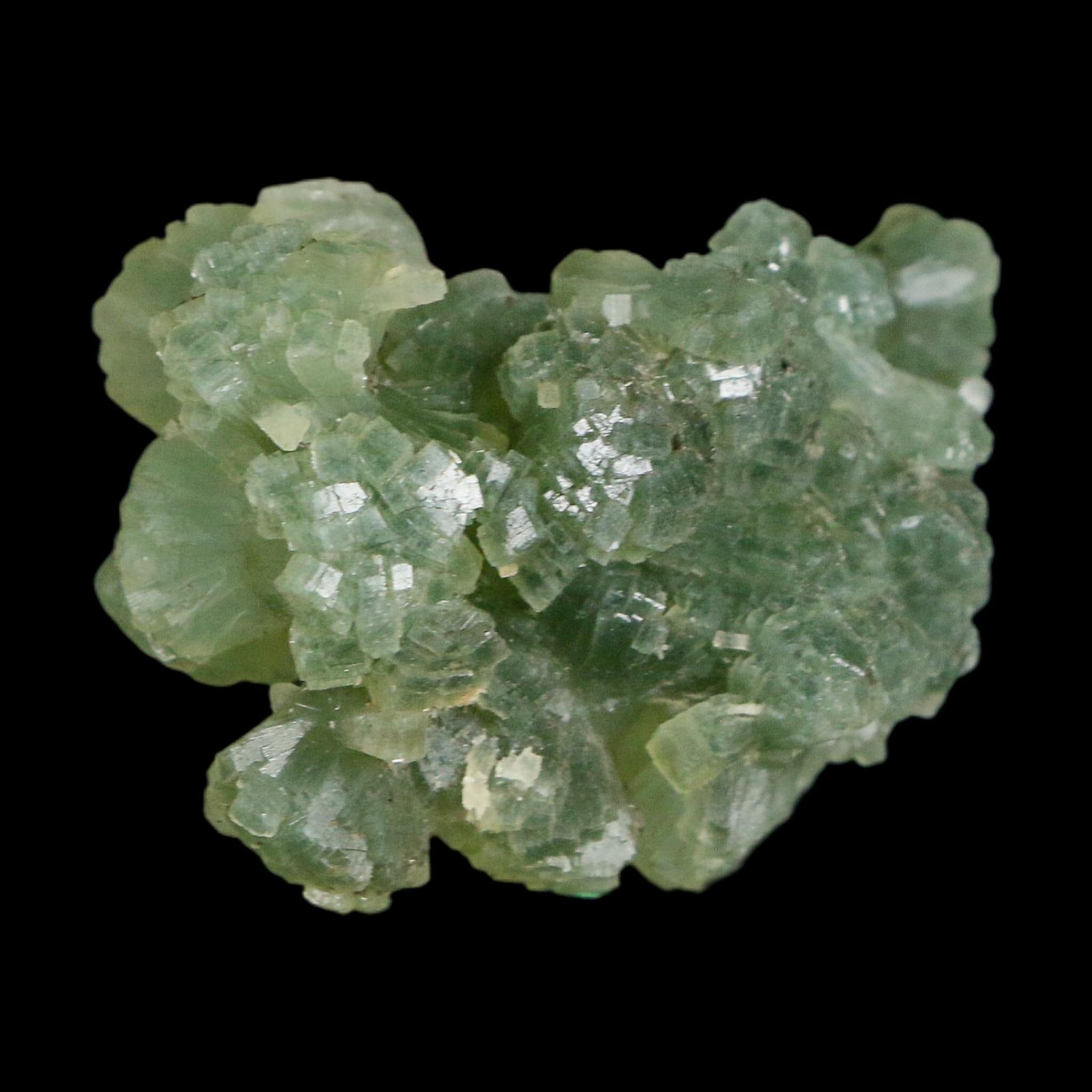 1.6" Rough Green Prehnite Crystal Mineral Specimen Location Imilchil, Morocco