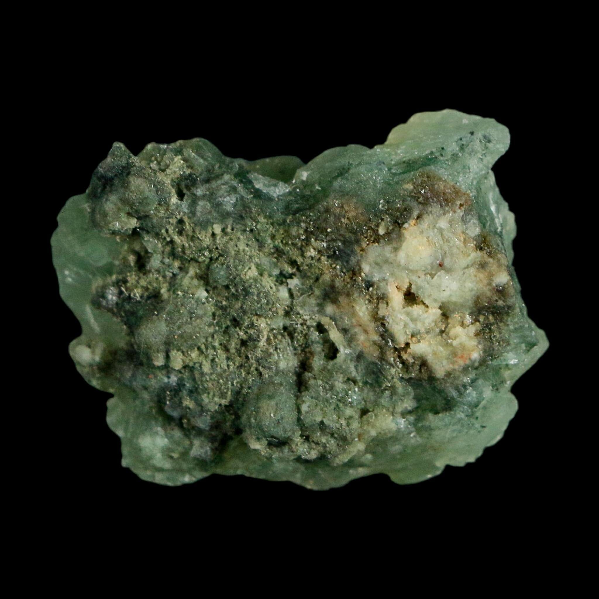 1.3" Rough Green Prehnite Crystal Mineral Specimen Location Imilchil, Morocco