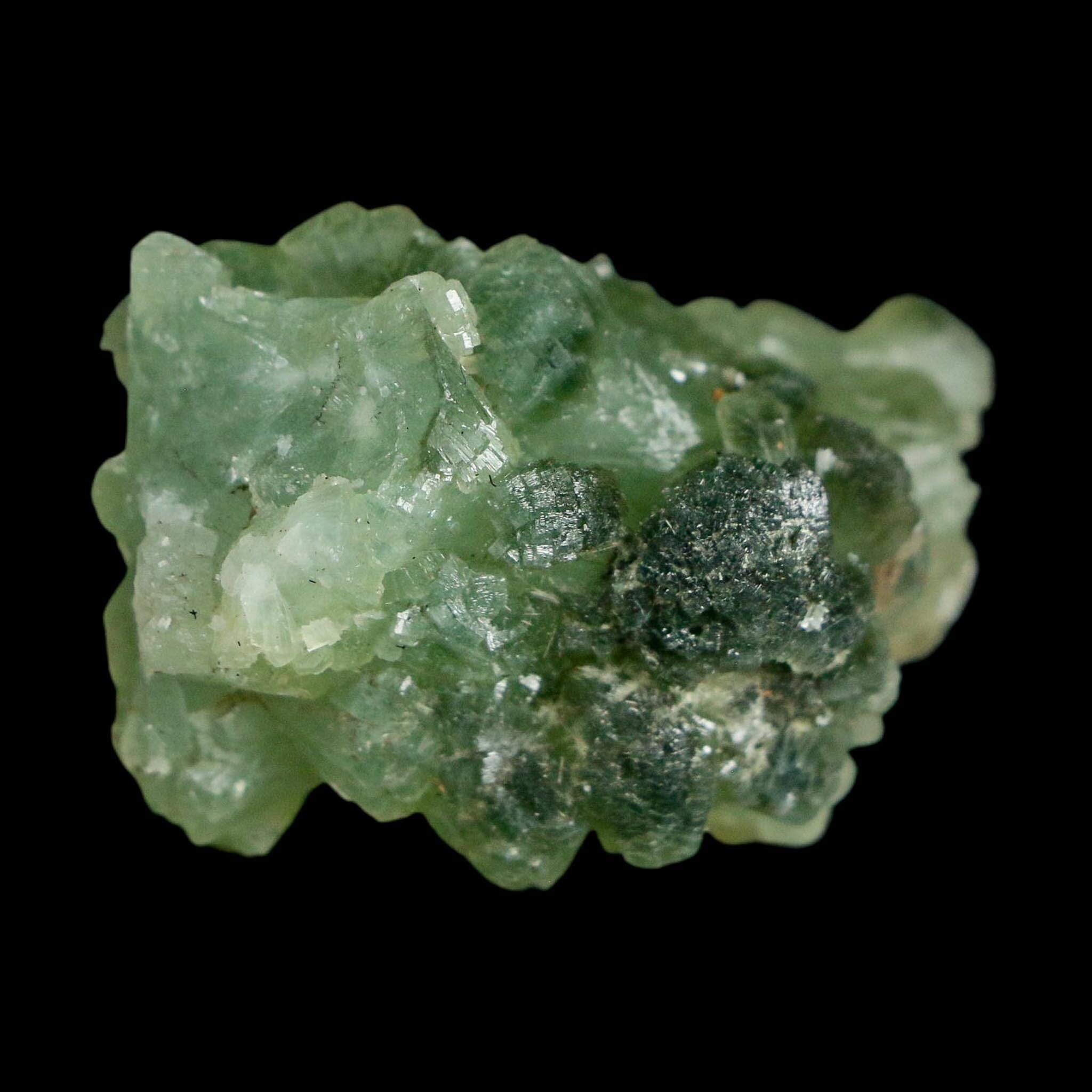 1.7" Rough Green Prehnite Crystal Mineral Specimen Location Imilchil, Morocco