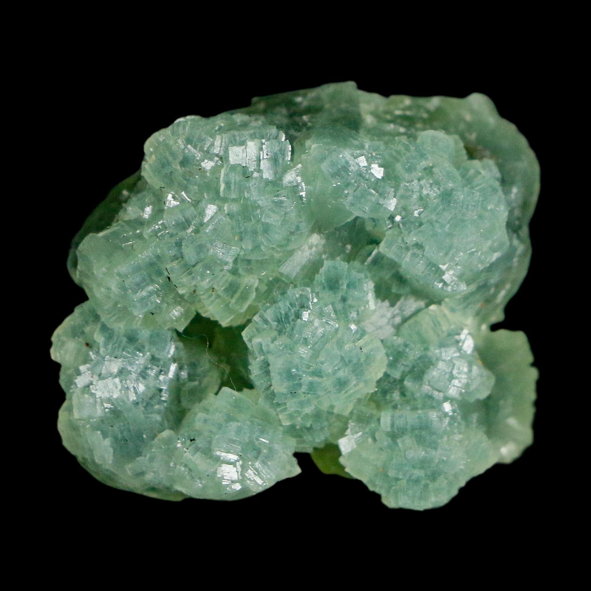 1.1" Rough Green Prehnite Crystal Mineral Specimen Location Imilchil, Morocco